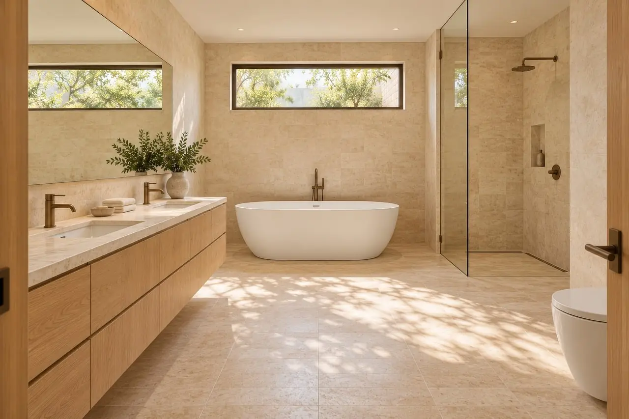 Bathroom: rendered