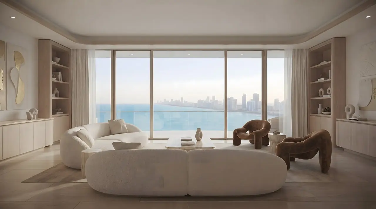 A room in Italian minimalist style
