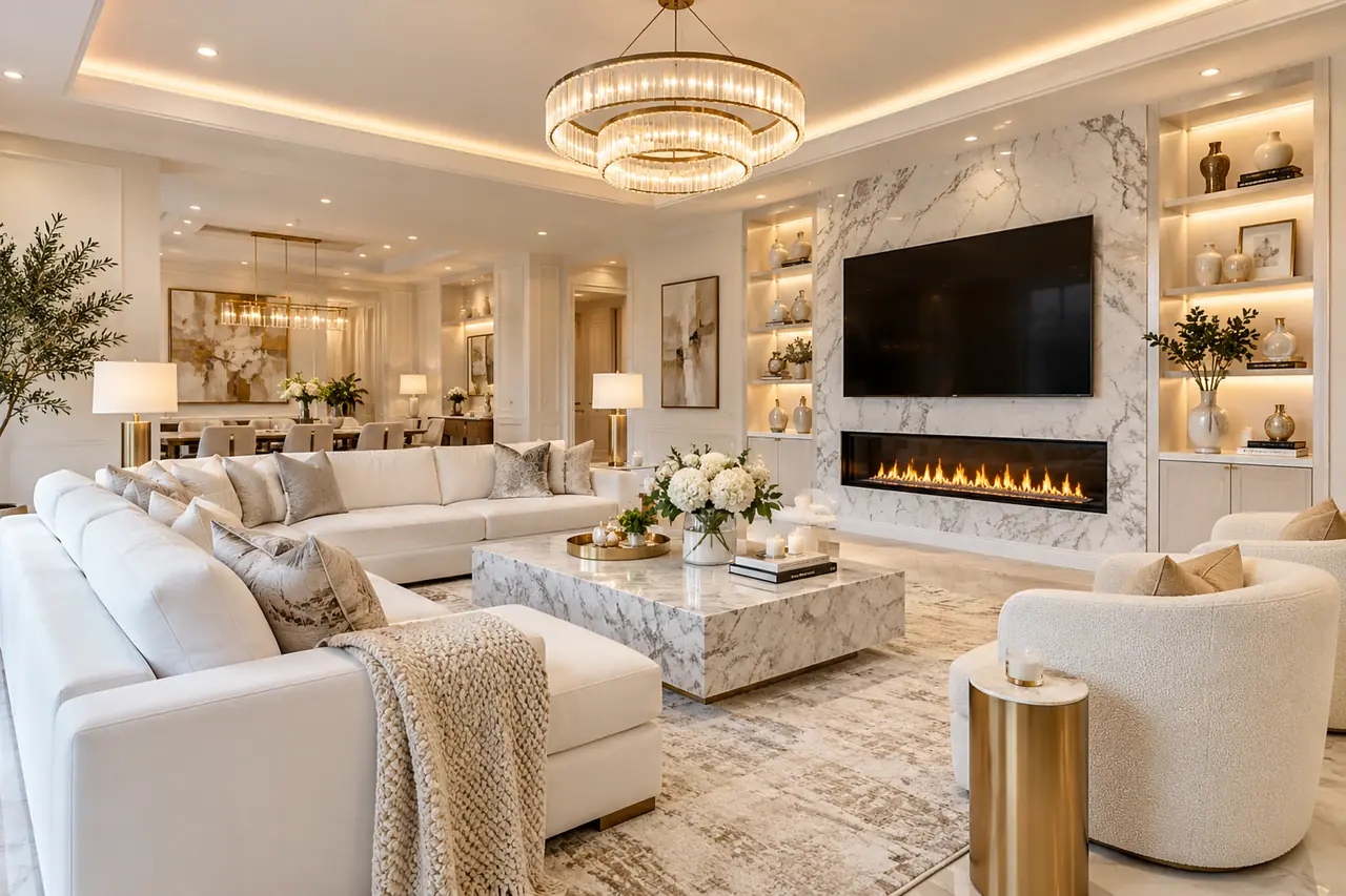 A room in Light luxury style